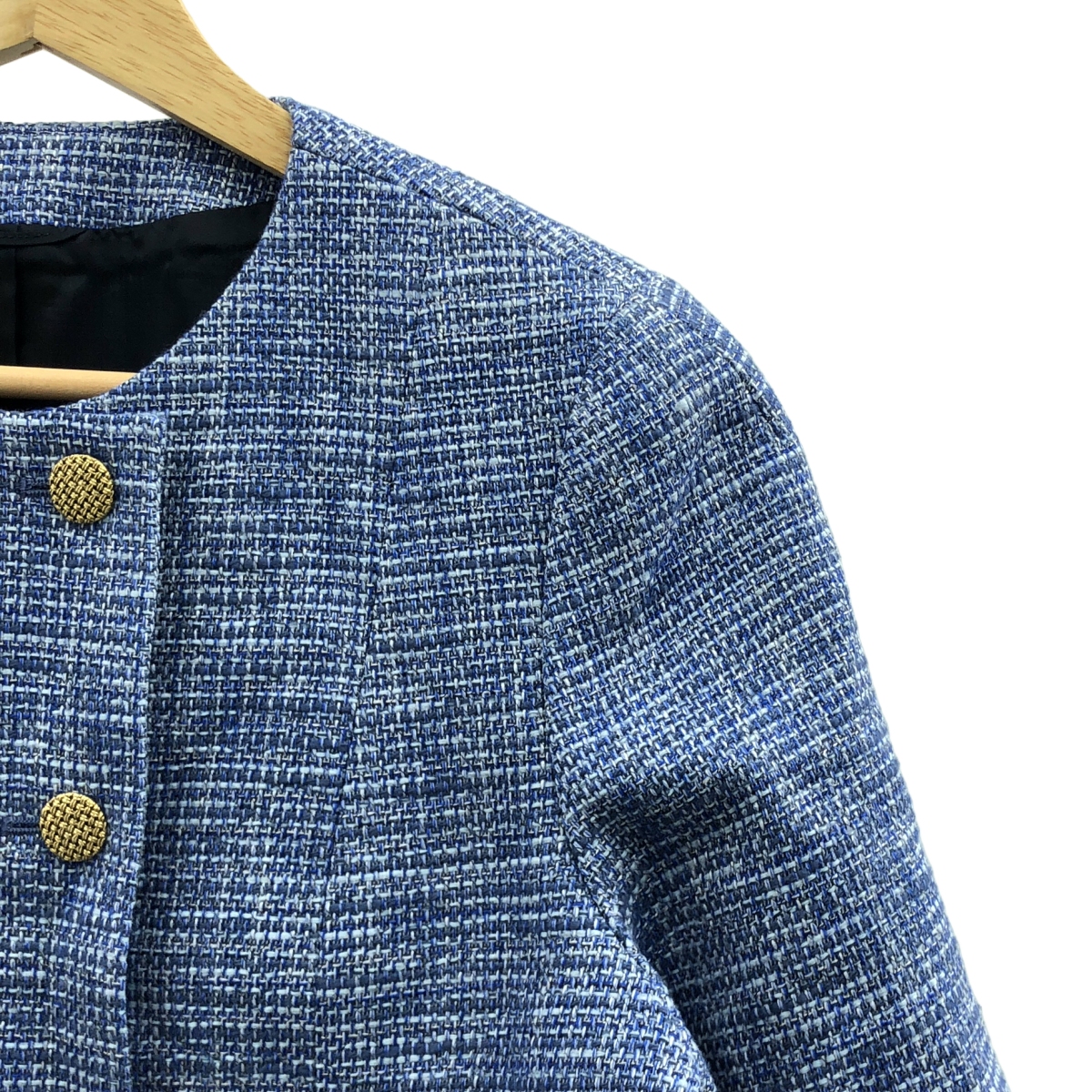 その他 セットアップ メランジ ツイード ノーカラー ジャケット パンツ