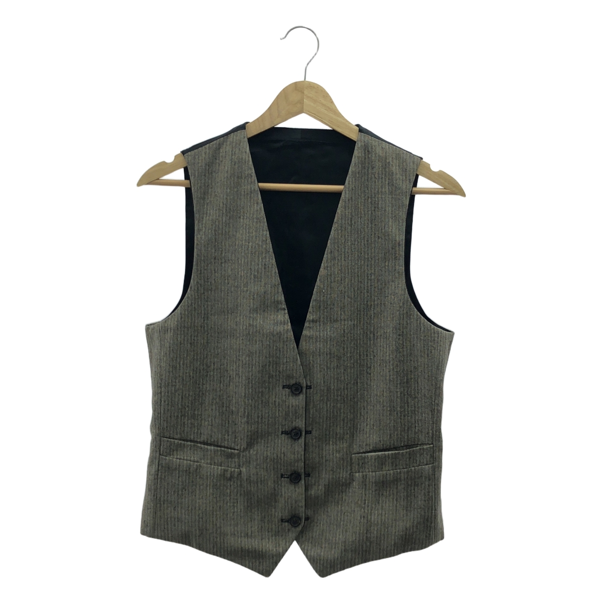 Martin Margiela / マルタンマルジェラ REPLICA / 異素材 切替 ウール シルク リバーシブル ジレ ベスト