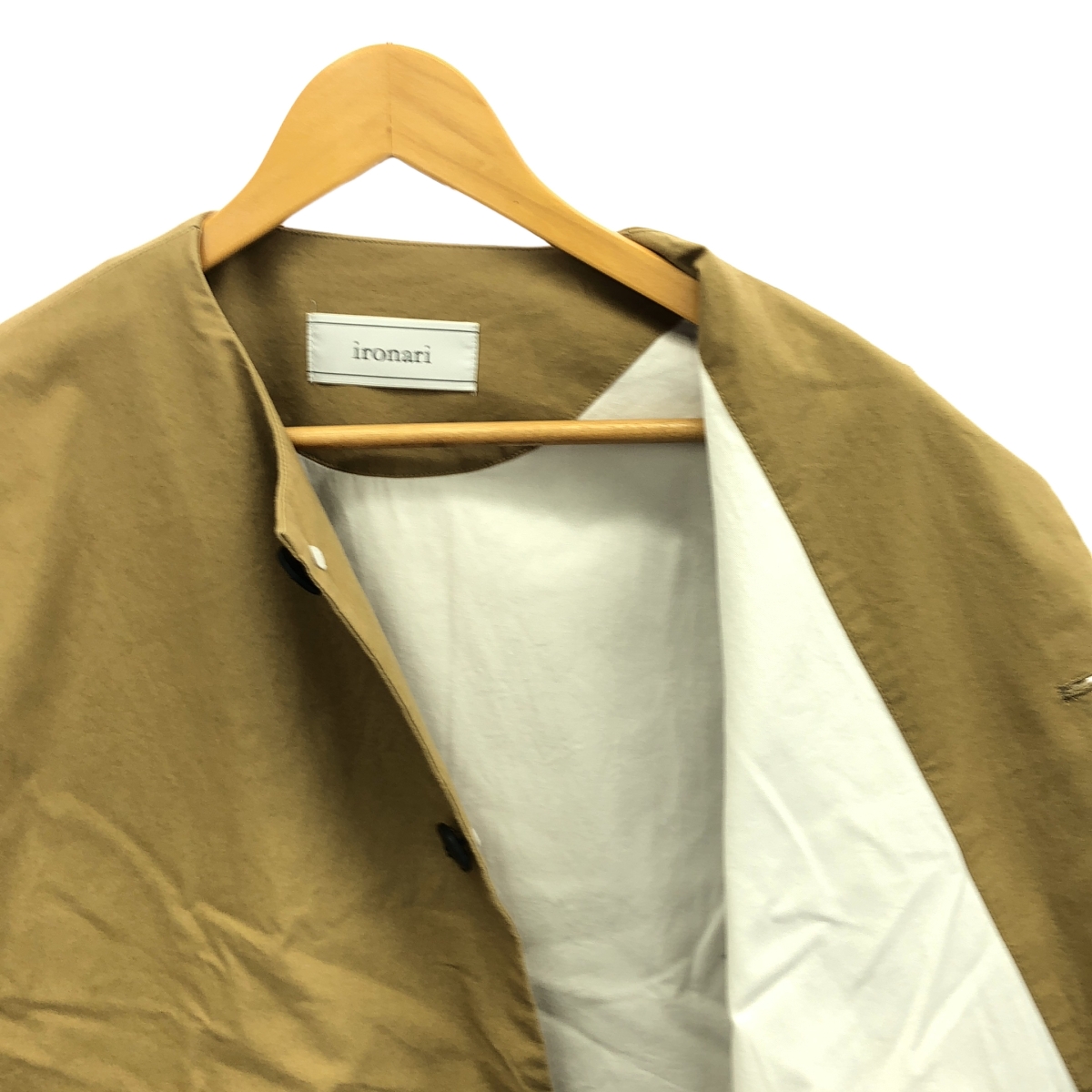 ironari / イロナリ ノーカラー サクラ コート / 総裏地