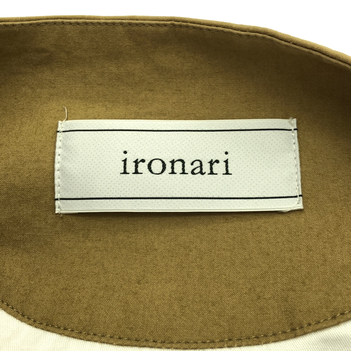 ironari / イロナリ ノーカラー サクラ コート / 総裏地