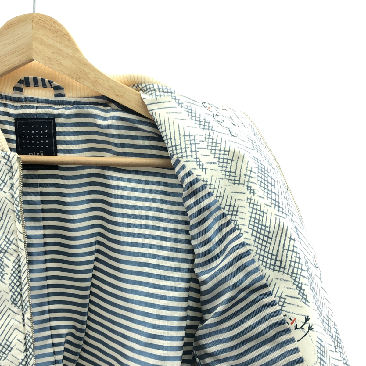 mina perhonen / ミナペルホネン Iumiukko ルミウッコ / 総柄 サイドジップスリット ブルゾン