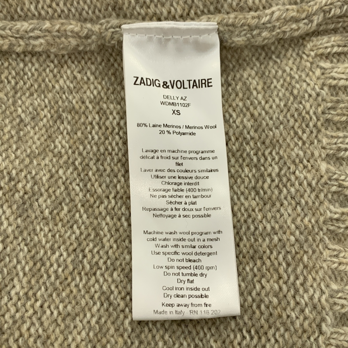 その他 ウール カットアウト クルーネック ニット セーター