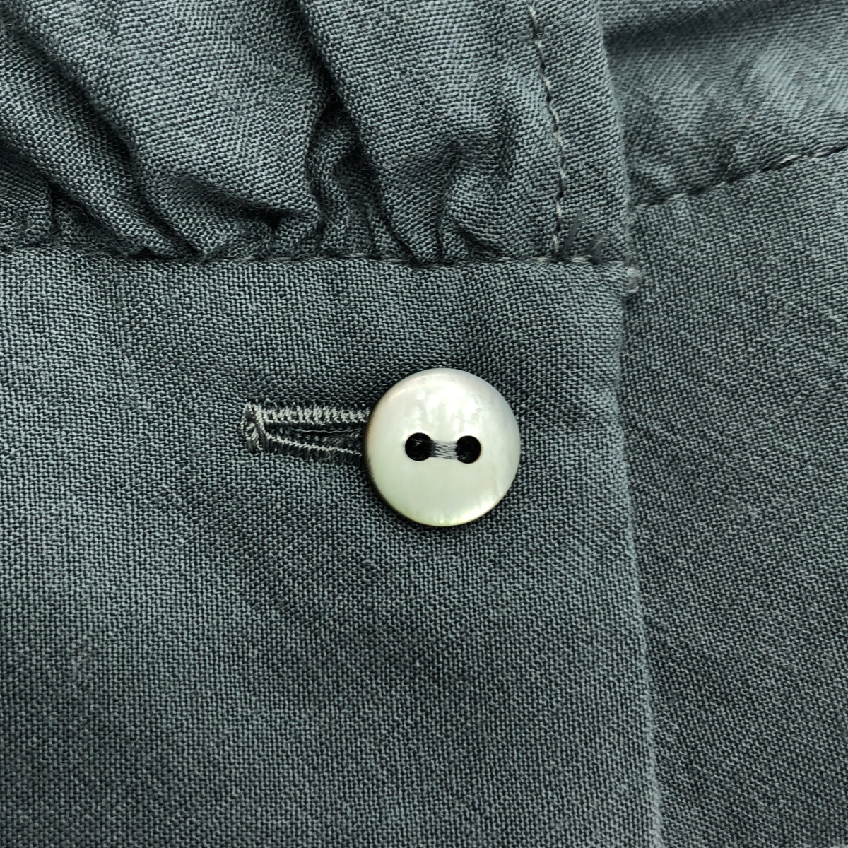 grandma MAMA daughter / グランマママドーター ハイネック プリーツ  ブラウス