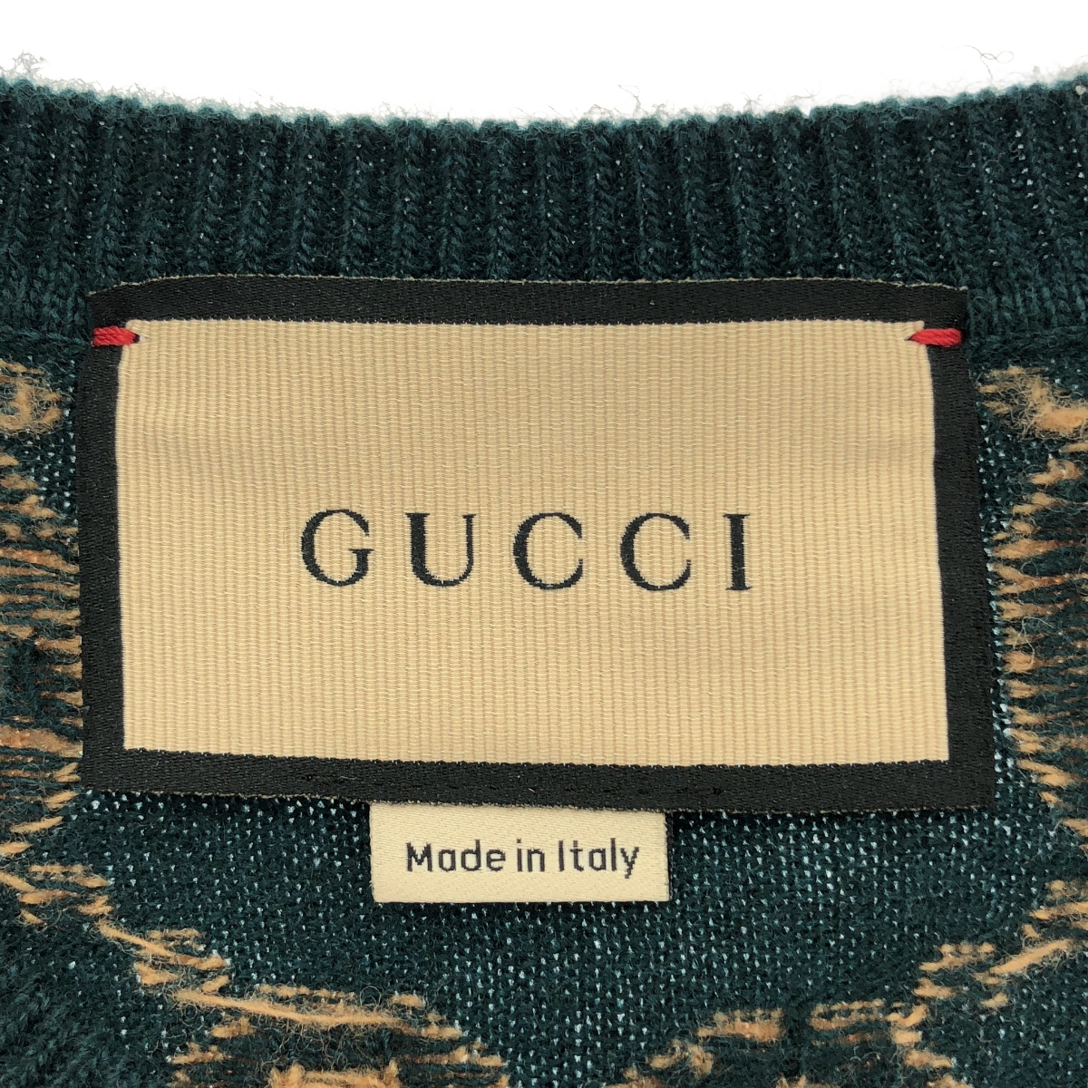 GUCCI / グッチ 692900 ウール GGジャガード クルーネックニット