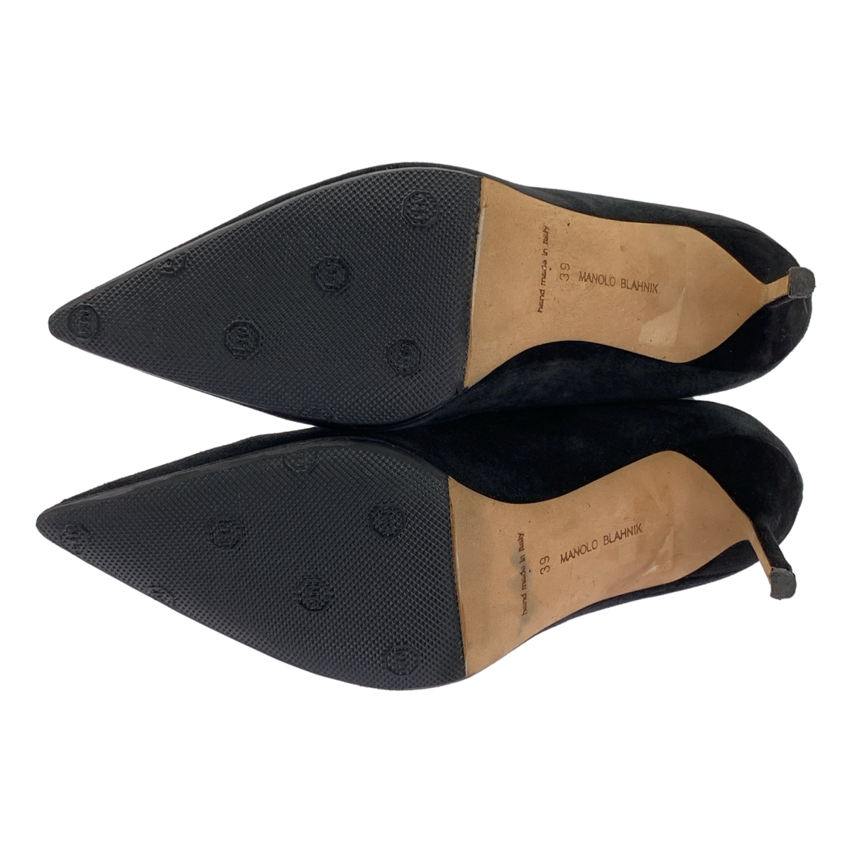 MANOLO BLAHNIK / マノロブラニク スエード レザー バックジップ ヒール ブーティ ショートブーツ