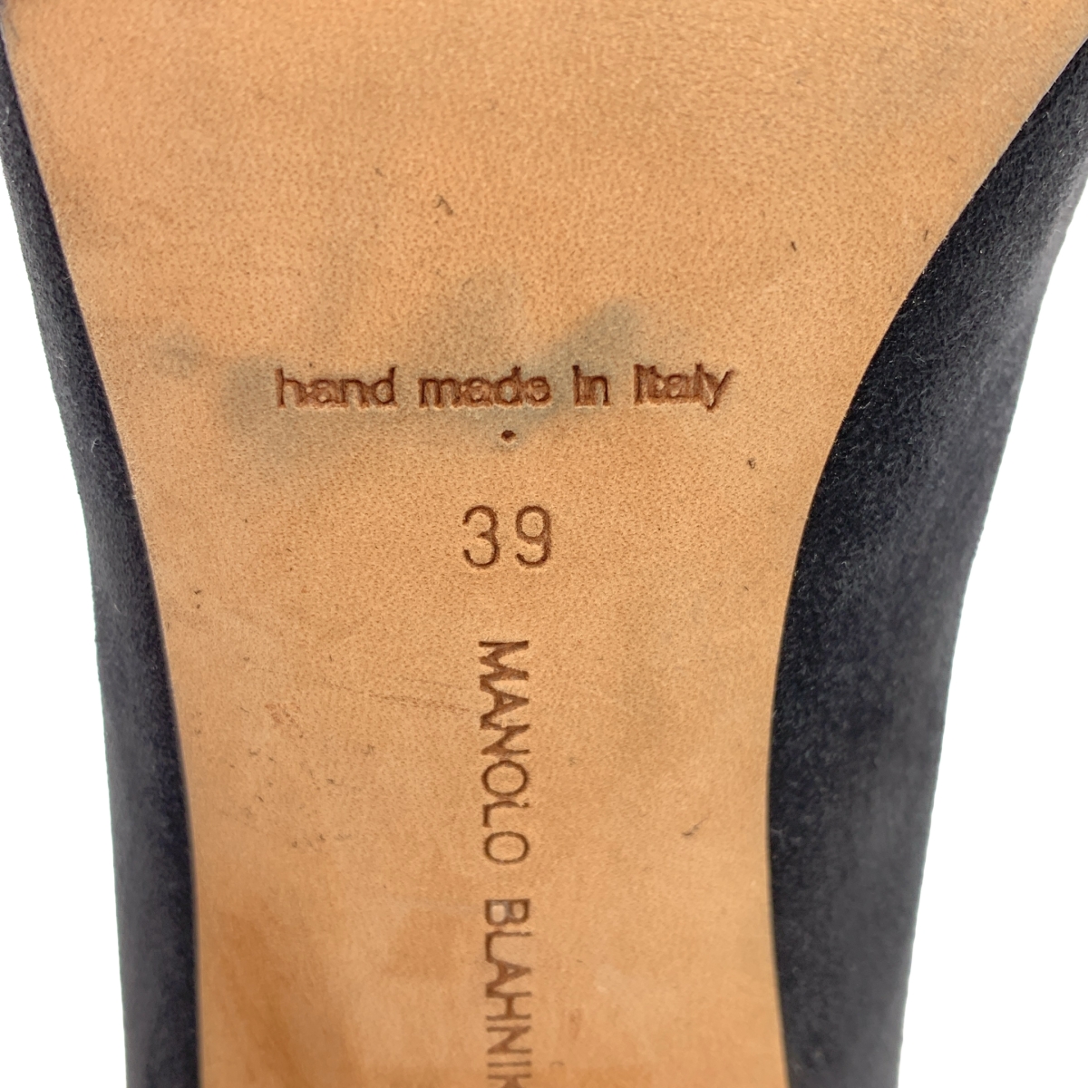 MANOLO BLAHNIK / マノロブラニク スエード レザー バックジップ ヒール ブーティ ショートブーツ