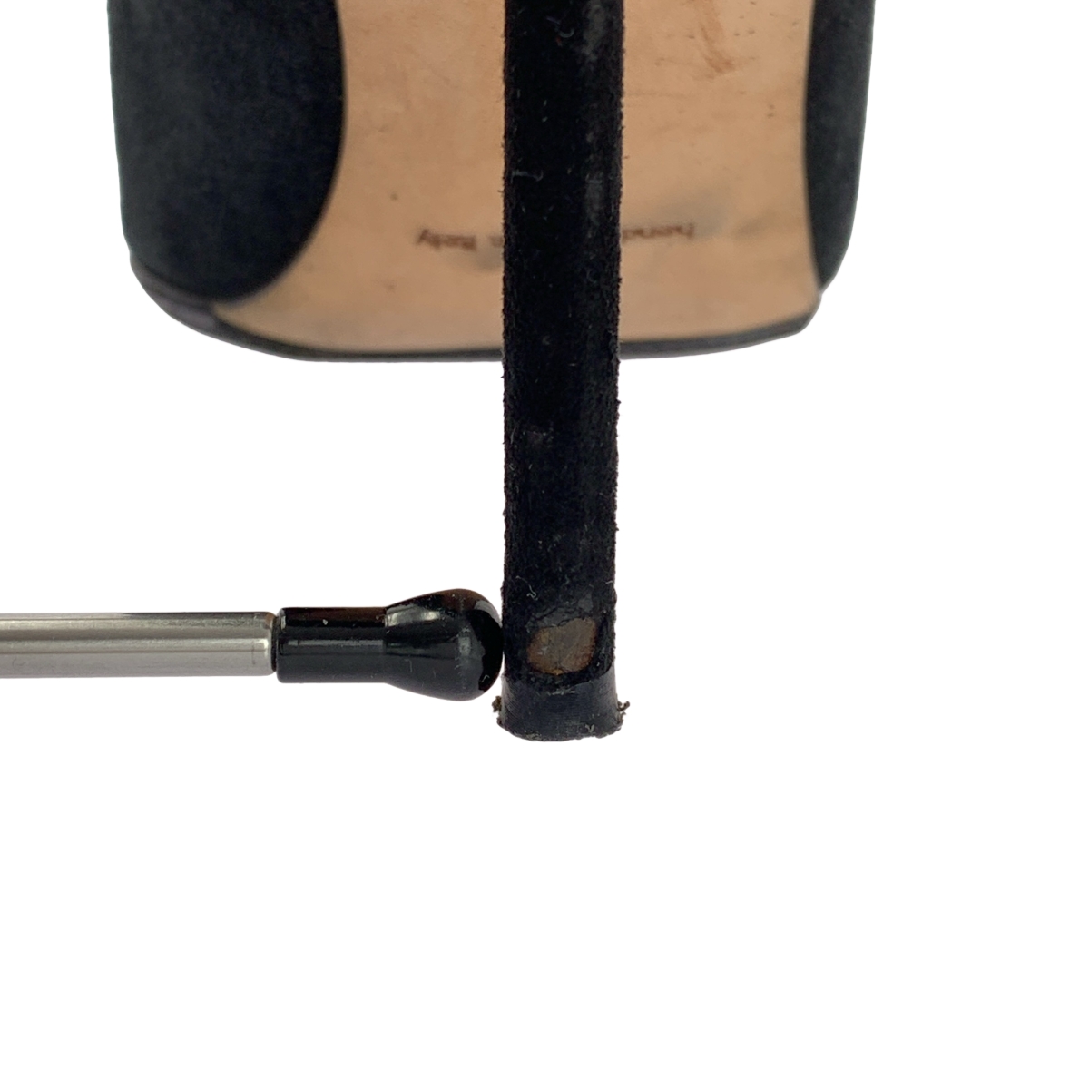 MANOLO BLAHNIK / マノロブラニク スエード レザー バックジップ ヒール ブーティ ショートブーツ