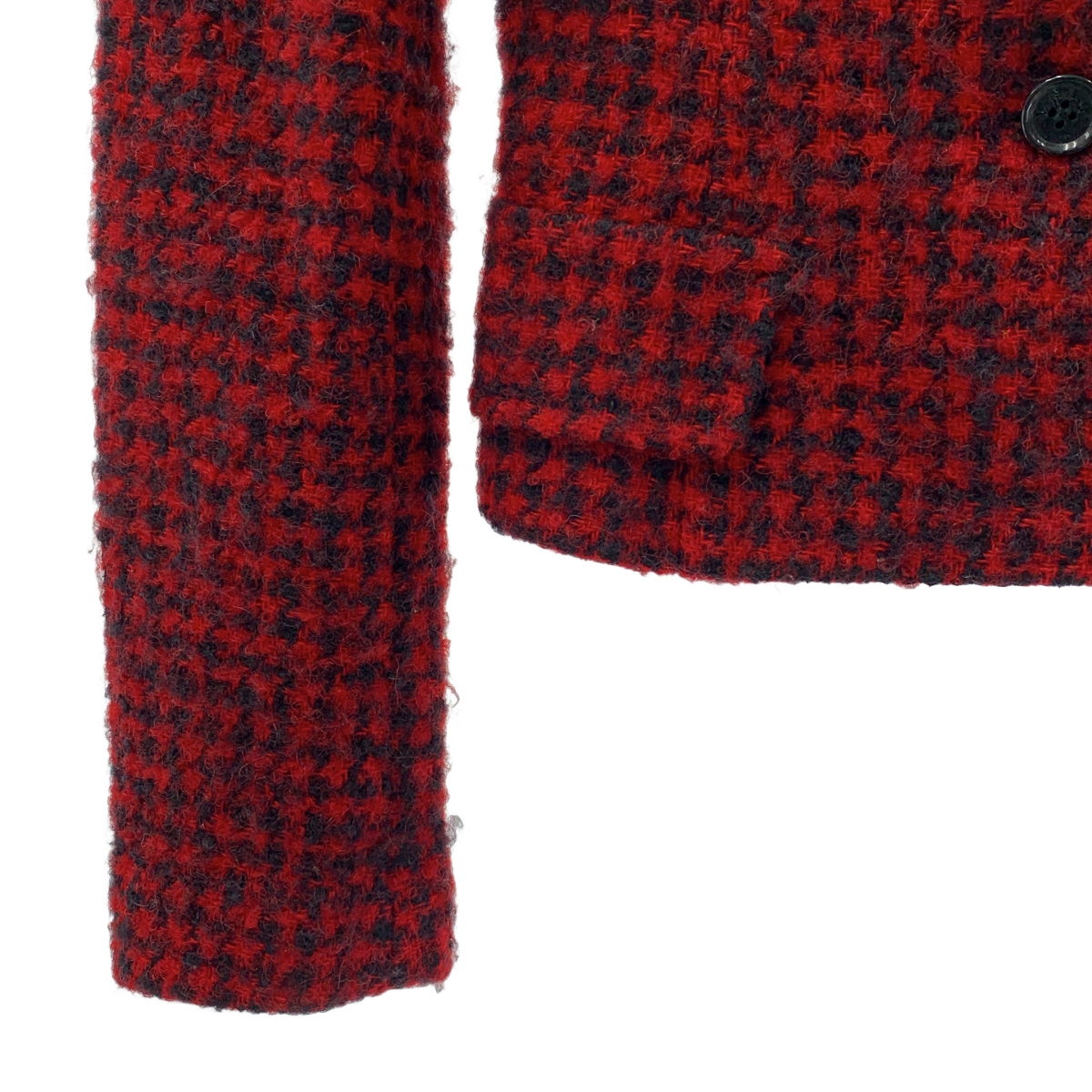 DOLCE＆GABBANA / ドルチェ＆ガッバーナドルガバ セットアップ / ウール レオパードライニング 千鳥格子柄 3B テーラードジャケット / スカート