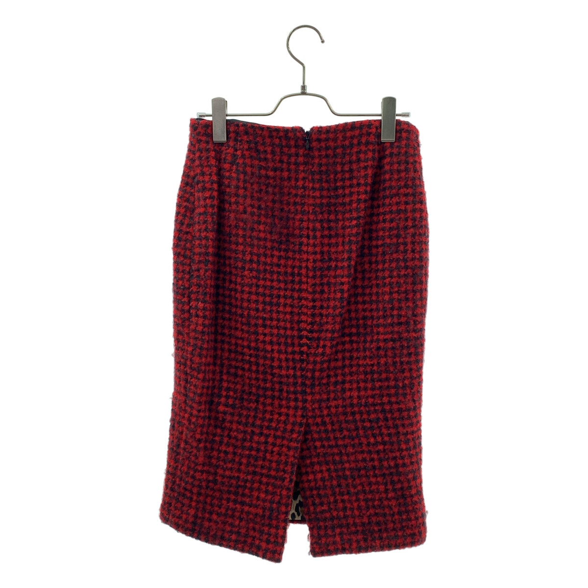 DOLCE＆GABBANA / ドルチェ＆ガッバーナドルガバ セットアップ / ウール レオパードライニング 千鳥格子柄 3B テーラードジャケット / スカート