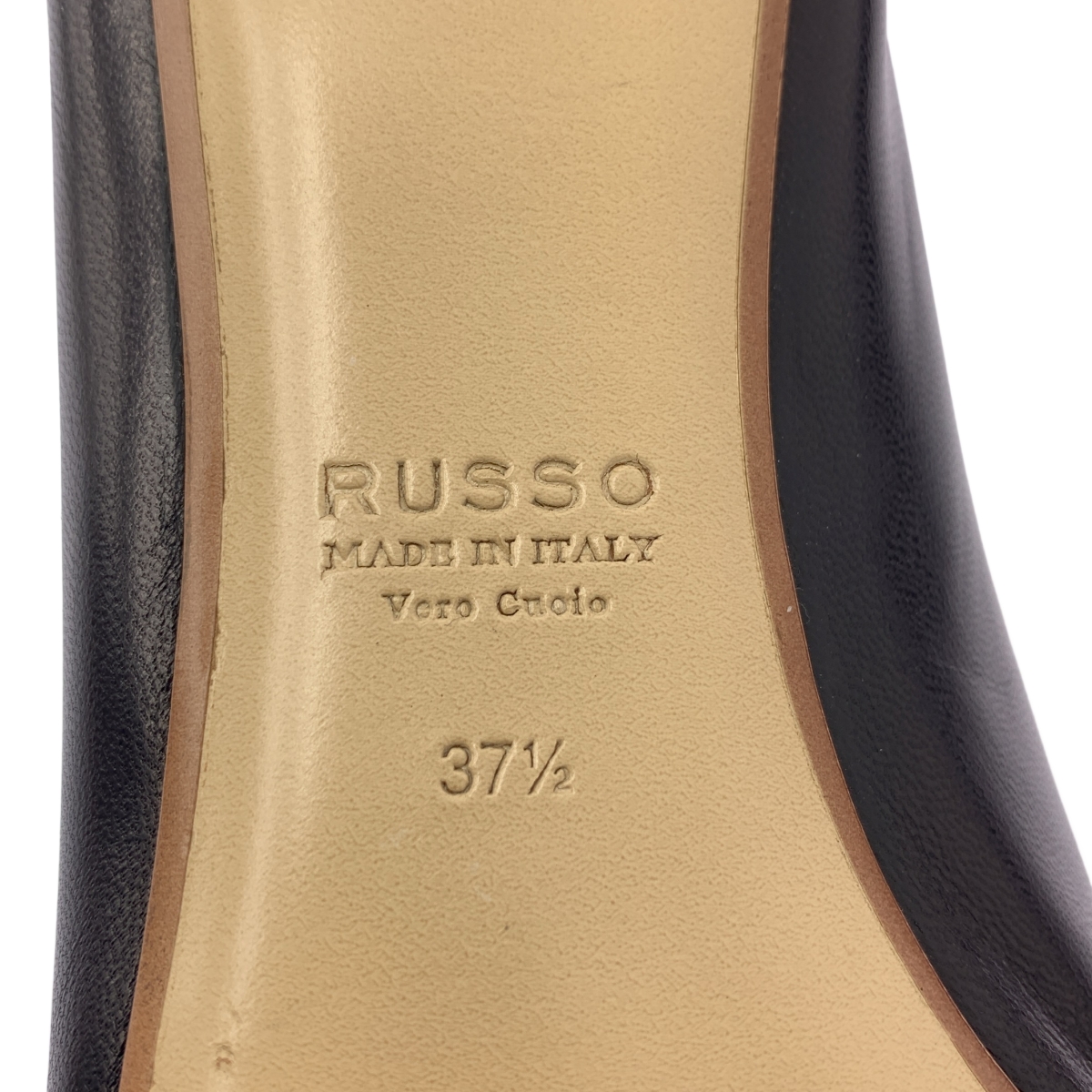 FRANCESCO RUSSO / フランチェスコルッソ ポインテッドトゥ レザー パンプス