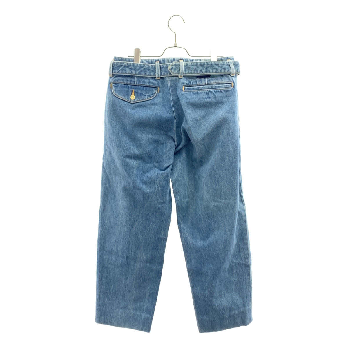 KUON / クオン × DAN / ダン別注 ベルテッド タック デニムパンツ