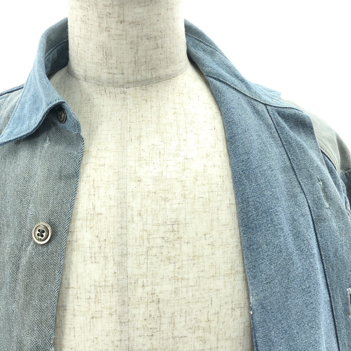 GREG LAUREN / グレッグローレン OVERALL COLLARED BOXY DENIM / 再構築 デニム オーバー カバーオール ジャケット