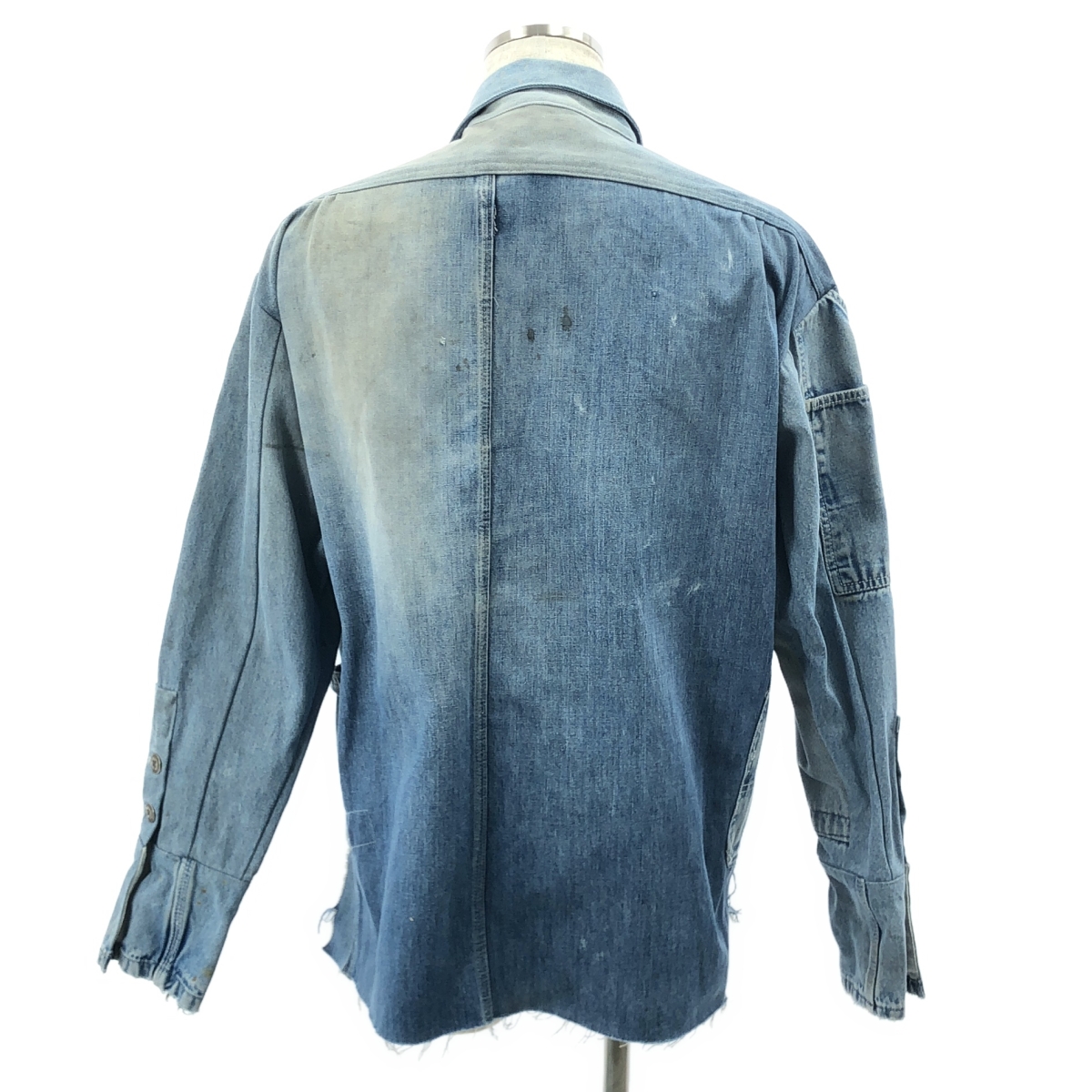 GREG LAUREN / グレッグローレン OVERALL COLLARED BOXY DENIM / 再構築 デニム オーバー カバーオール ジャケット