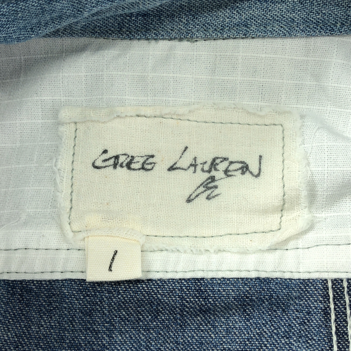 GREG LAUREN / グレッグローレン OVERALL COLLARED BOXY DENIM / 再構築 デニム オーバー カバーオール ジャケット
