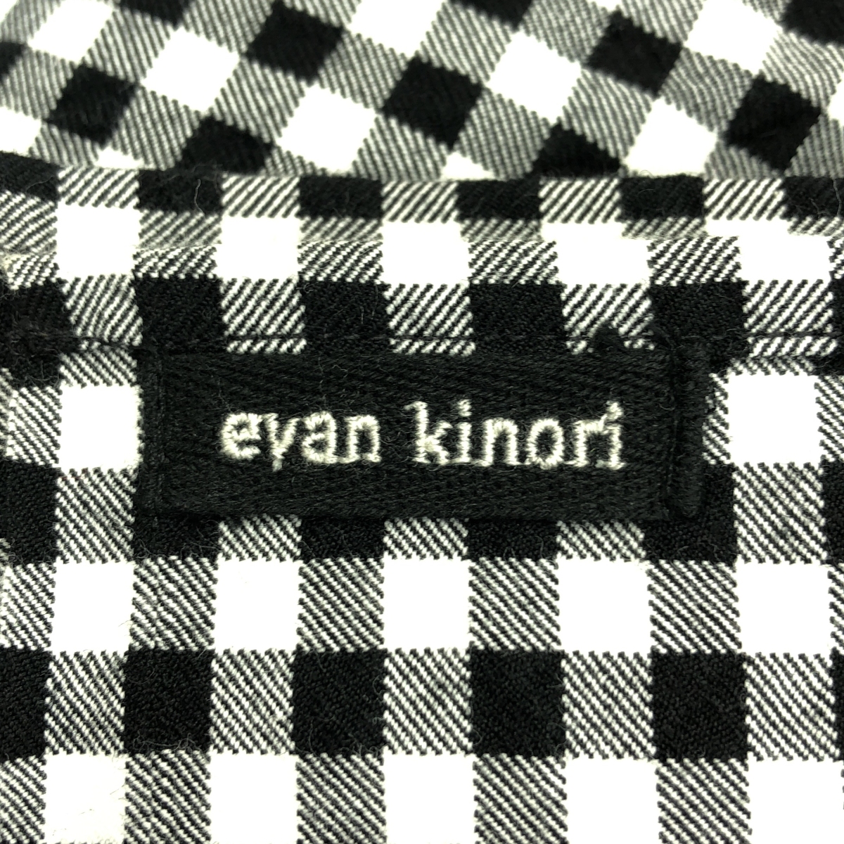 evan kinori / エヴァンキノリ ギンガムチェック 大判 ストール