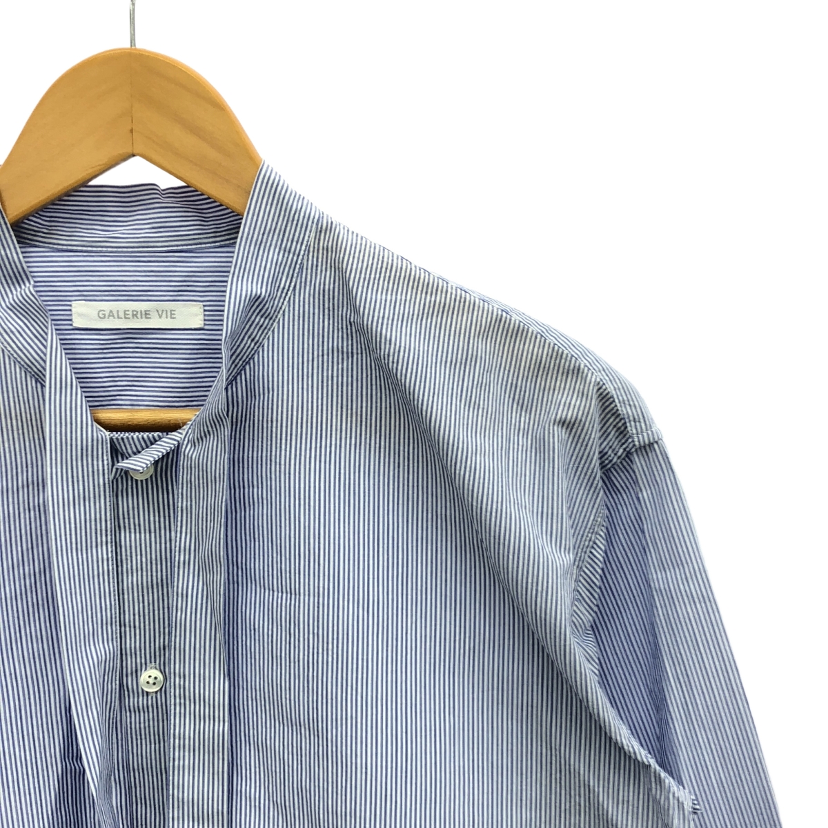 GALERIE VIE / ギャルリーヴィー コットン ストライプ ロングタイシャツ