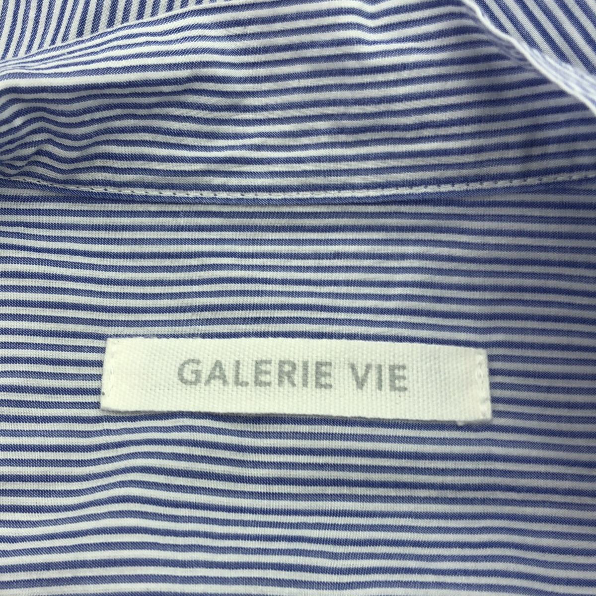 GALERIE VIE / ギャルリーヴィー コットン ストライプ ロングタイシャツ