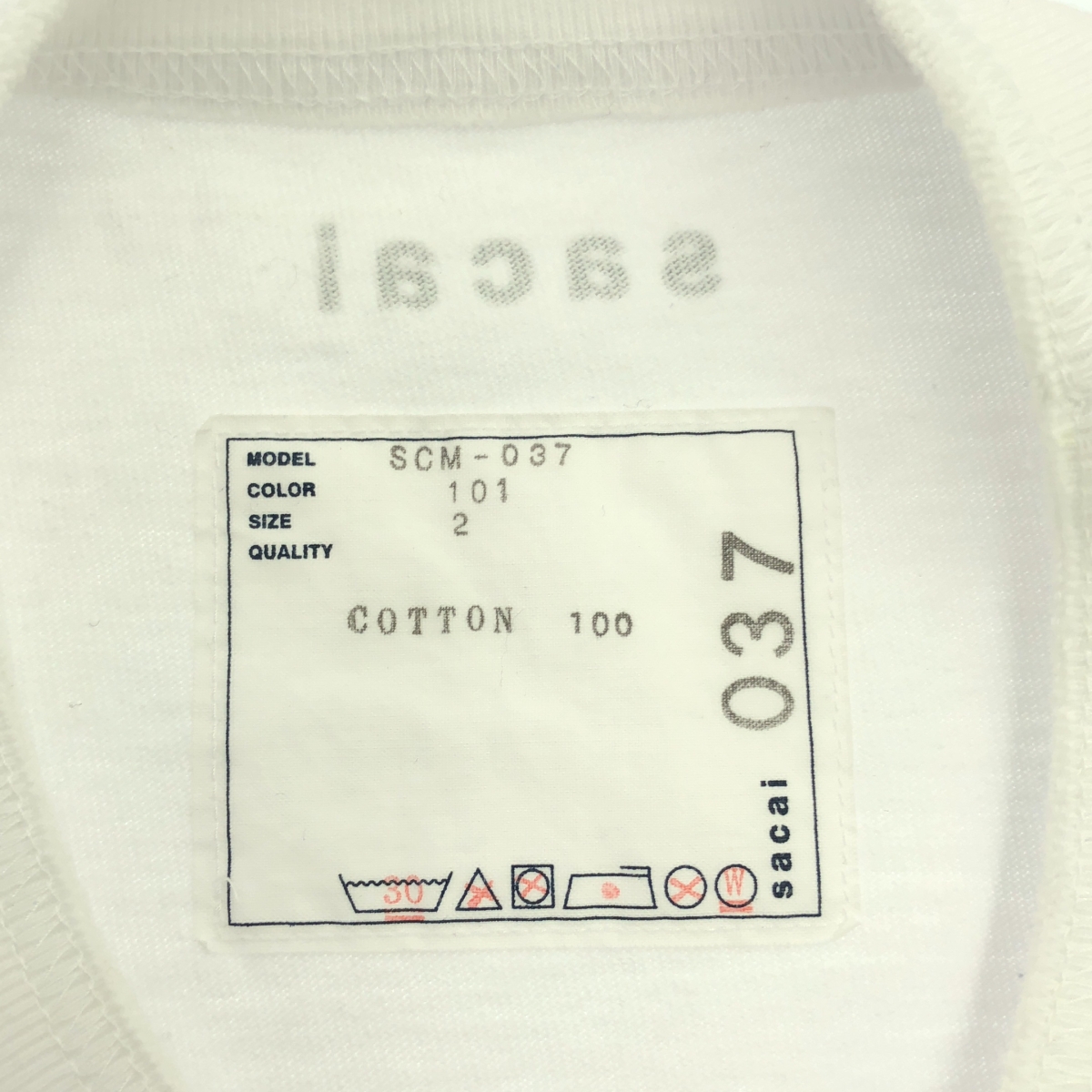 sacai / サカイ SIDE ZIP COTTON T-SHIRT / サイドジップ ポケット Tシャツ カットソー