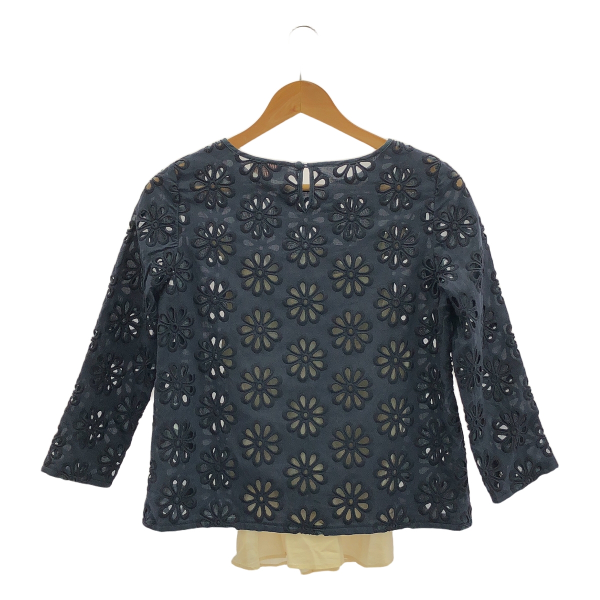 J&M DAVIDSON / ジェイアンドエムデヴィッドソン フラワー カットワーク プルオーバーブラウス
