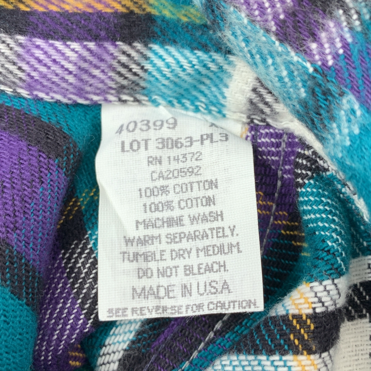 FIVE BROTHER / ファイブブラザー ヴィンテージ USA製 コットンフランネル チェックシャツ