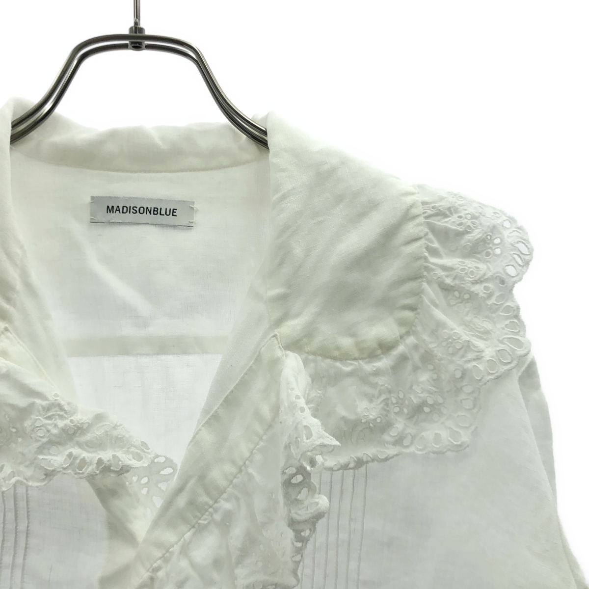 MADISON BLUE / マディソンブルー EMBROIDERY LACE SH レースカラーブラウス シャツ