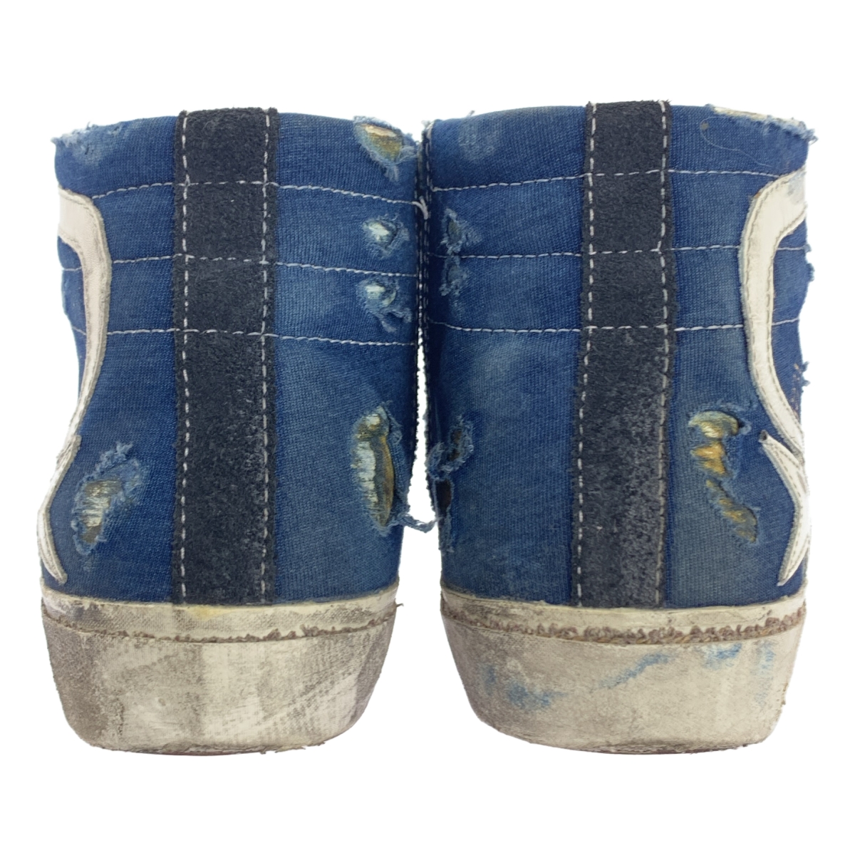 L'Appartement / アパルトモン 【 GOLDEN GOOSE / ゴールデングース 】 HIGH CUT SNEAKERS / ダメージ加工 サイドジップ ハイカット スニーカー