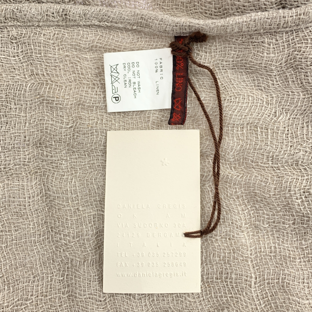 DANIELA GREGIS / ダニエラグレジス リネン オーバー ニット ボレロ カーディガン