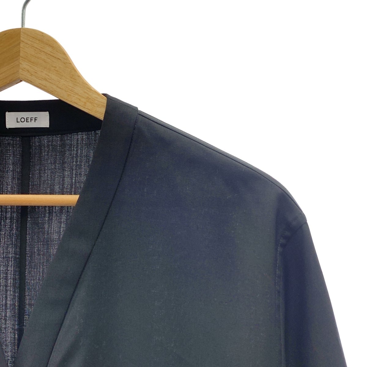 LOEFF / ロエフ Vネック ウール 長袖 ワンピース