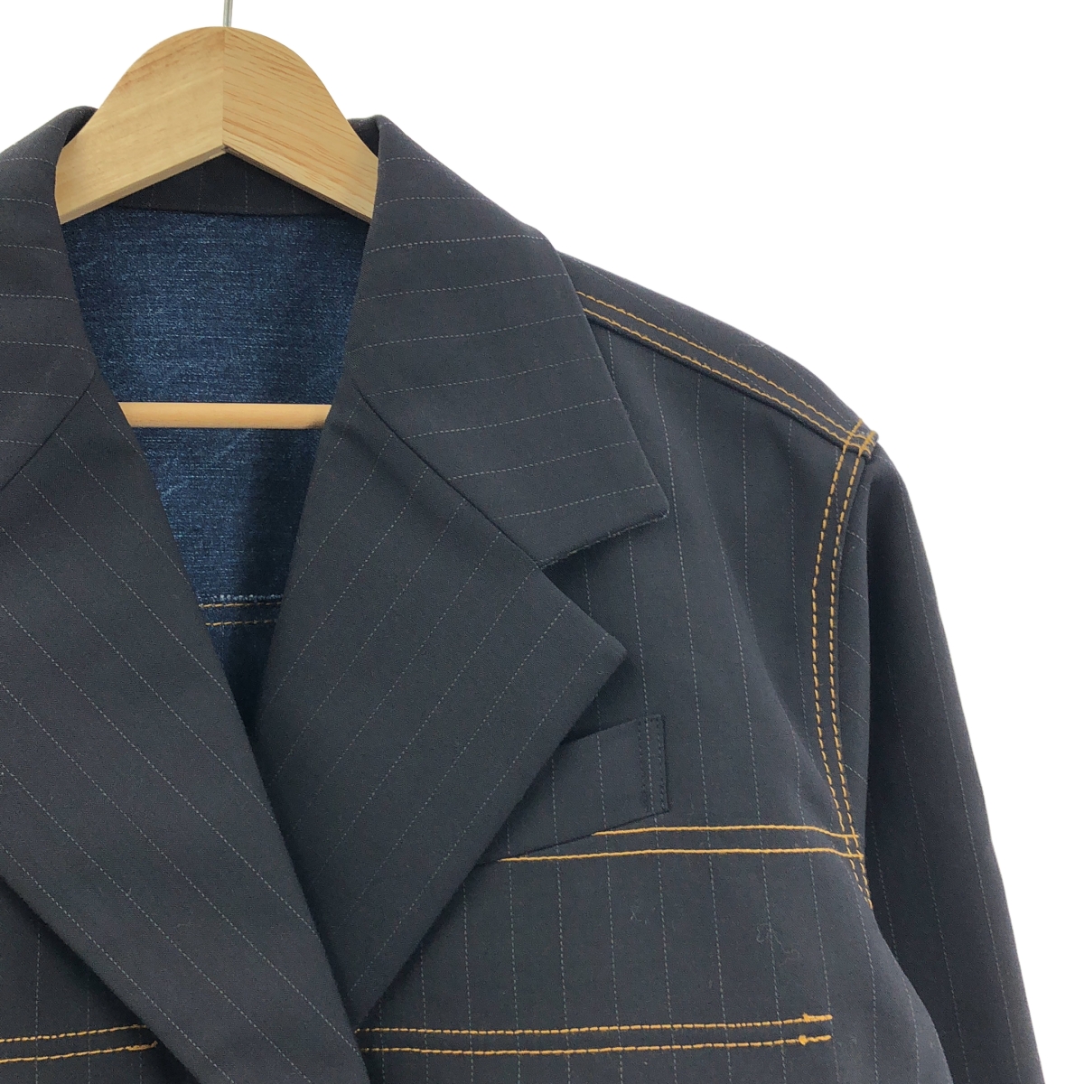 sacai / サカイ Chalk Stripe Bonding Jacket リバーシブル ボンディング ジャケット