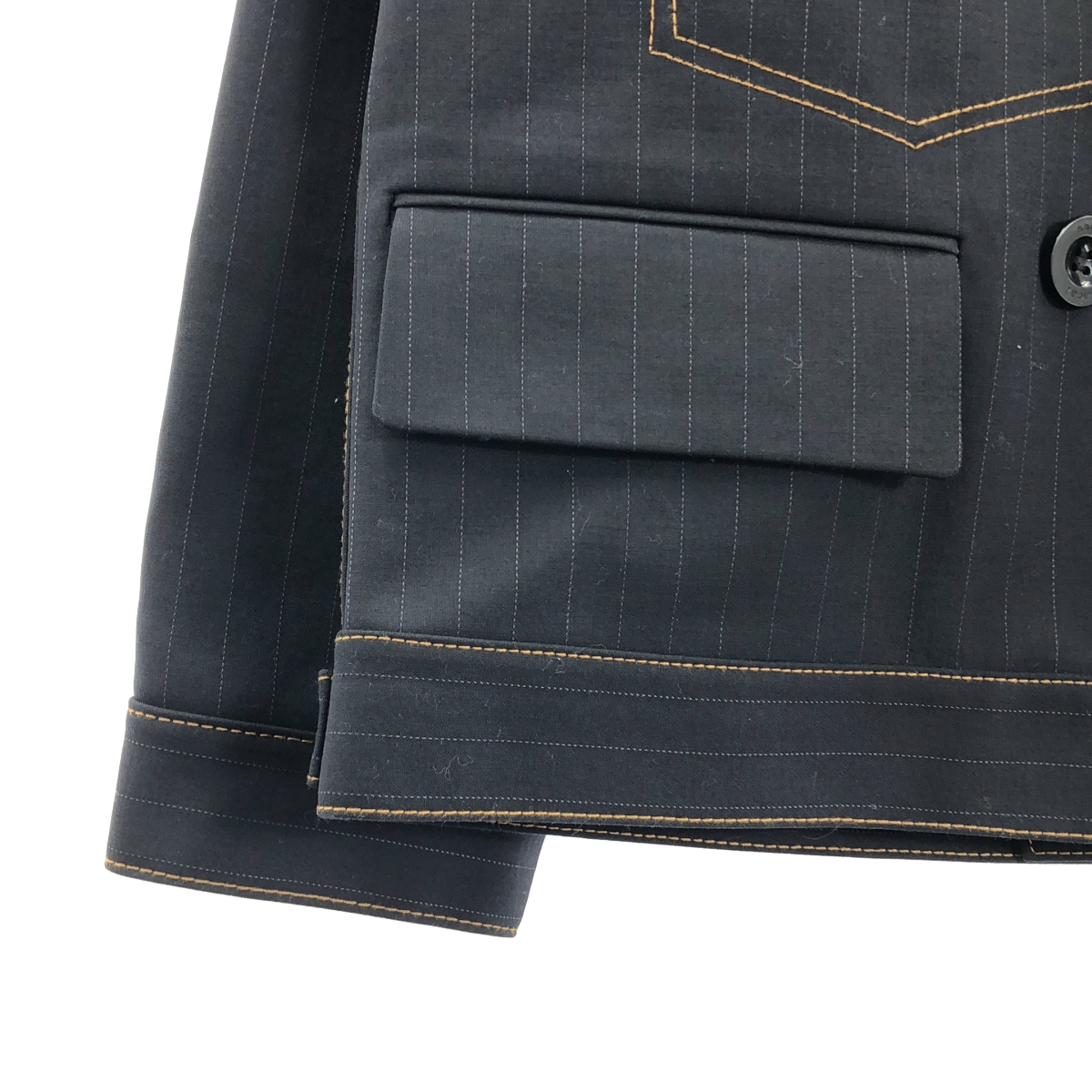 sacai / サカイ Chalk Stripe Bonding Jacket リバーシブル ボンディング ジャケット