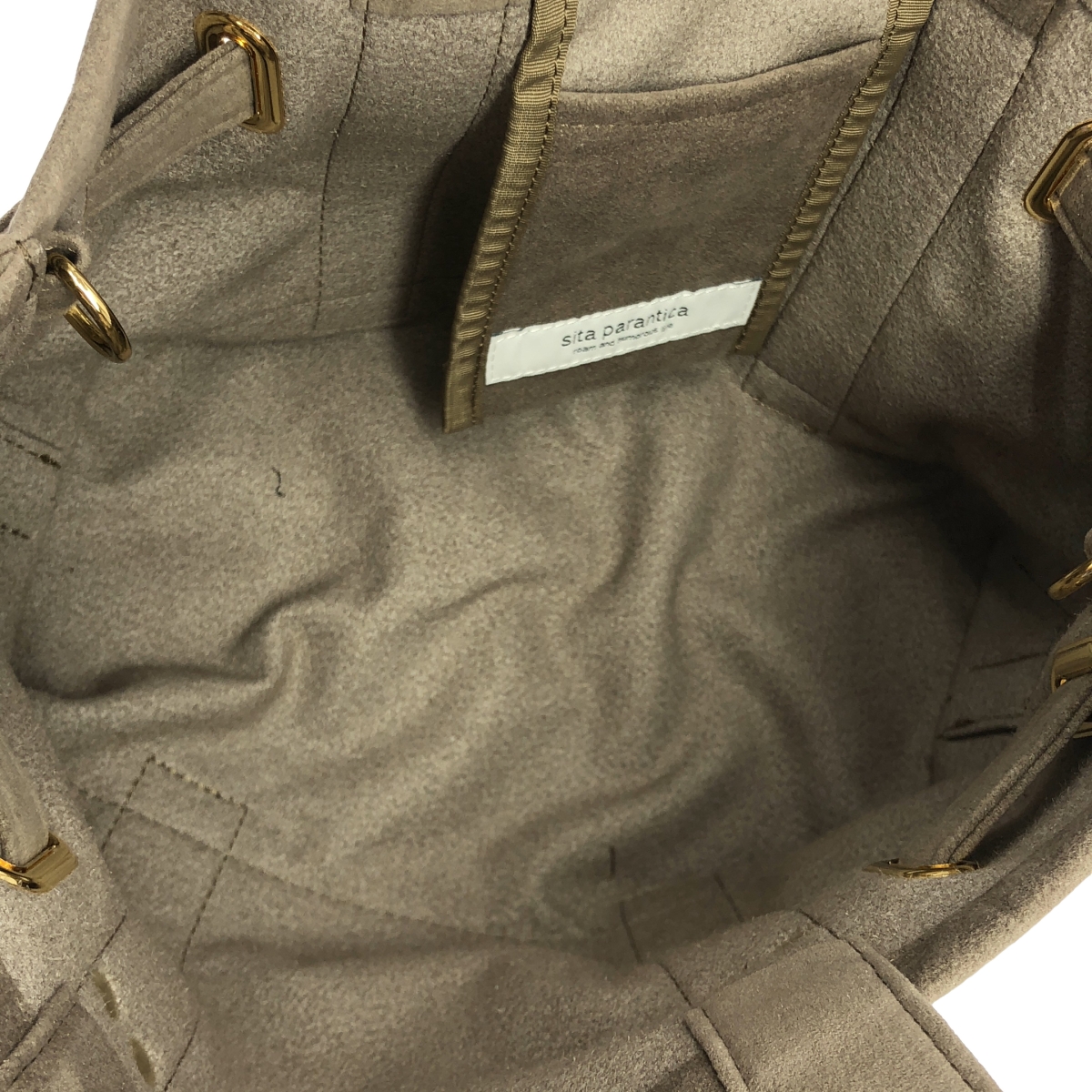 MUSE de Deuxieme Classe / ミューズドゥーズィーエムクラス 【SITA PARANTICA/シータパランティカ】Ultrasuede カナグツキミニトートバッグ