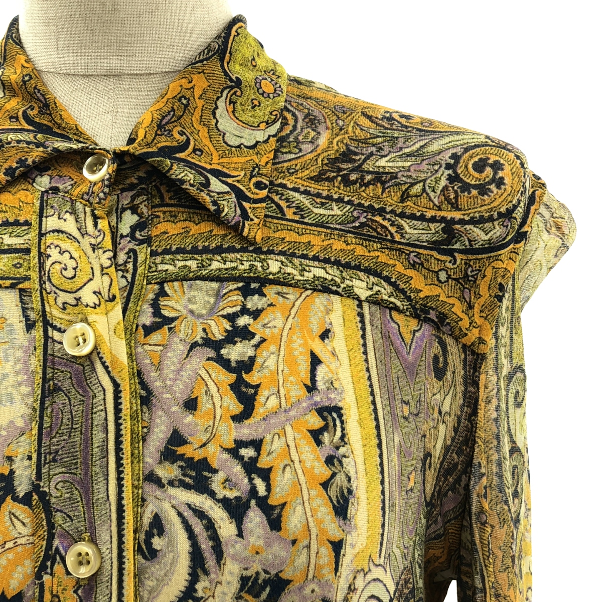 ISABEL MARANT / イザベルマラン レーヨン混 プリント プルオーバー シャツ ワンピース