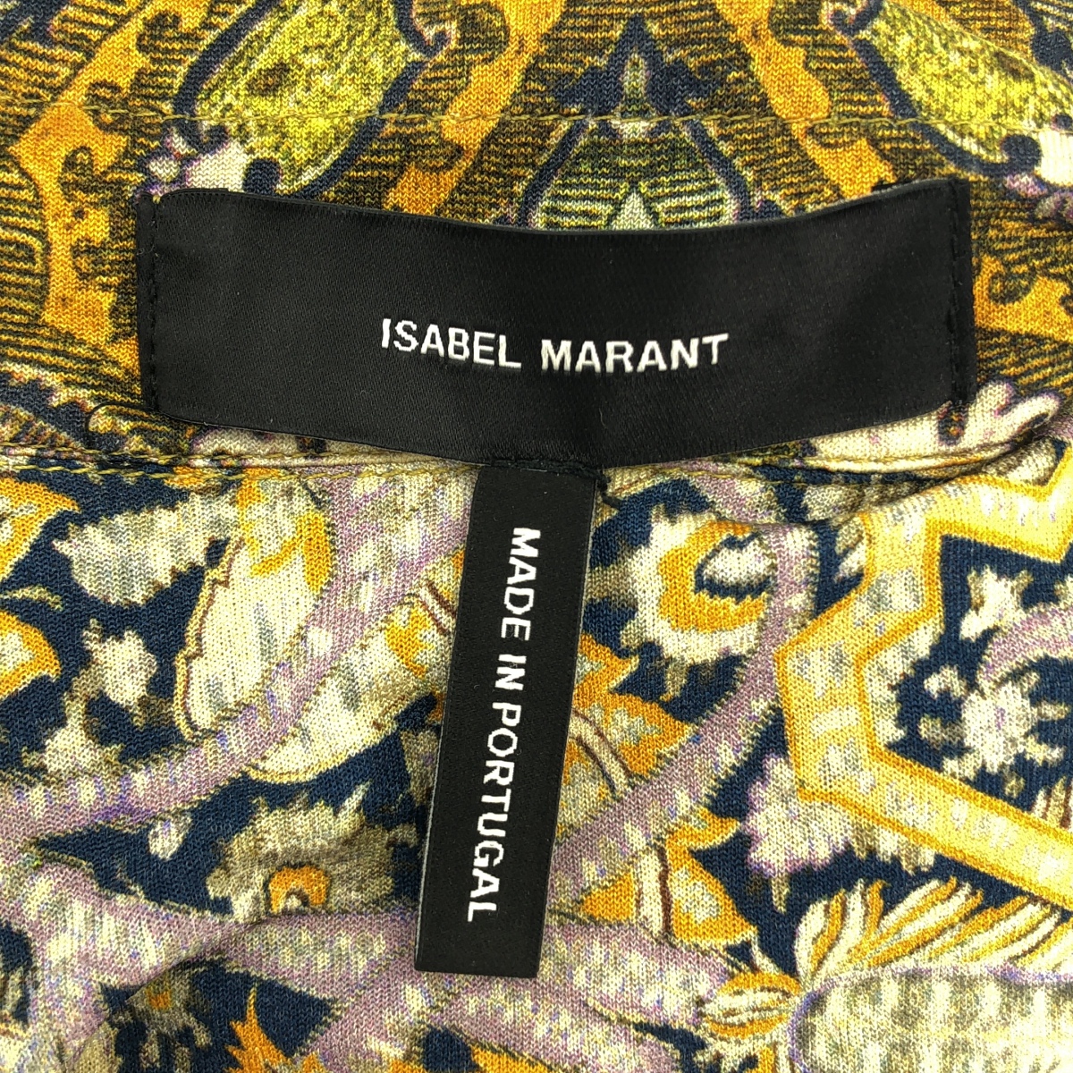 ISABEL MARANT / イザベルマラン レーヨン混 プリント プルオーバー シャツ ワンピース