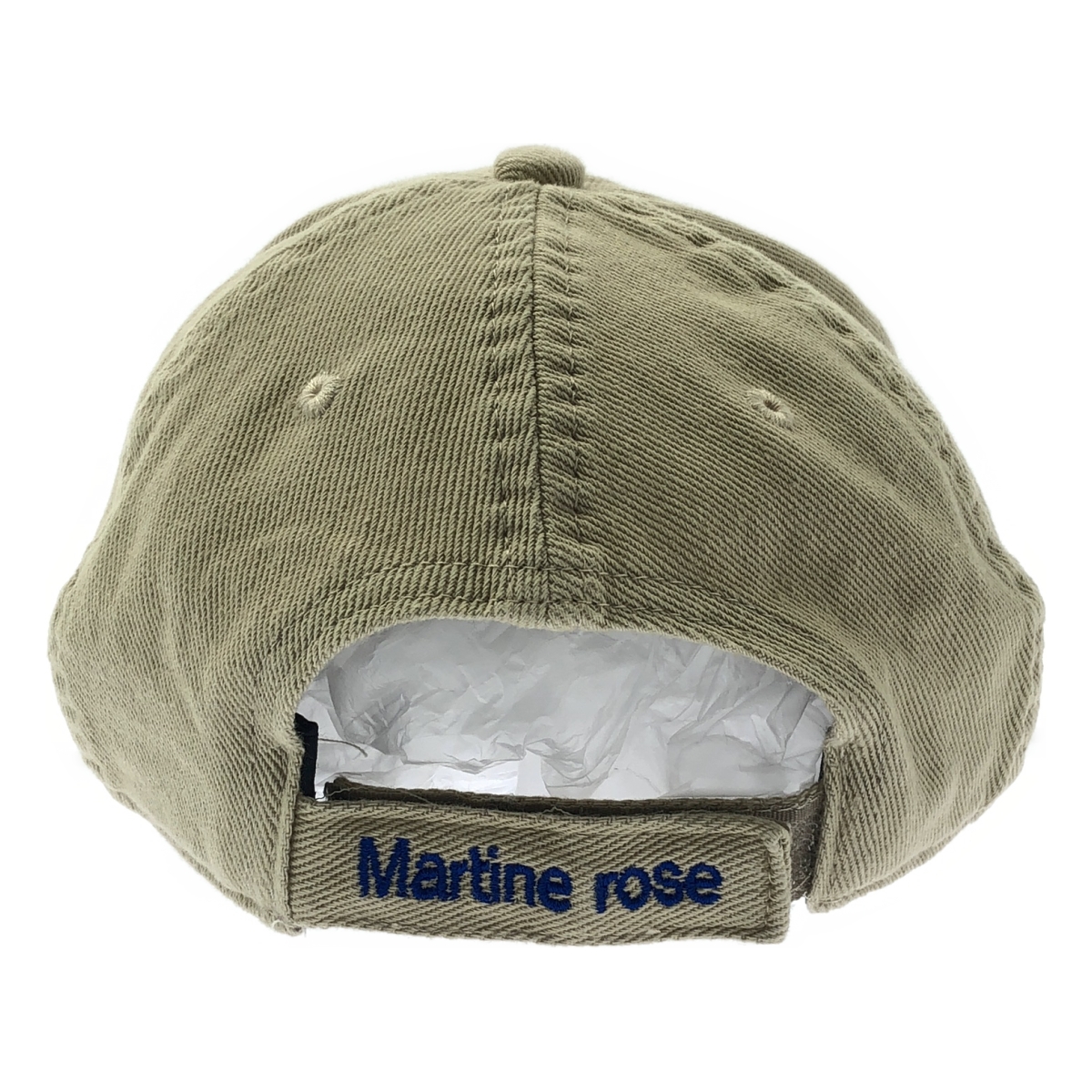 Martine Rose / マーティンローズ CUT PEAK CAP カット ピーク キャップ ロゴ刺しゅう