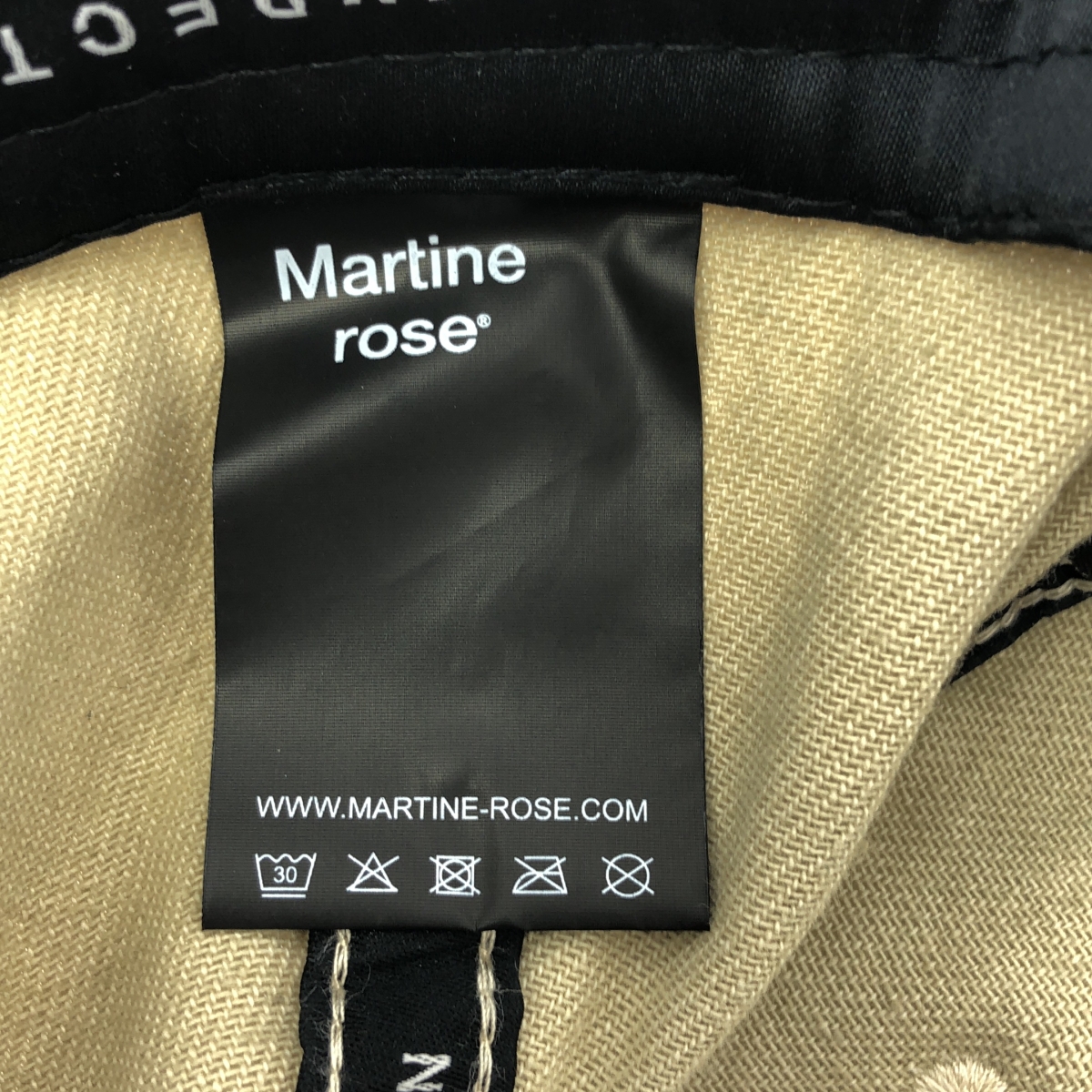 Martine Rose / マーティンローズ CUT PEAK CAP カット ピーク キャップ ロゴ刺しゅう