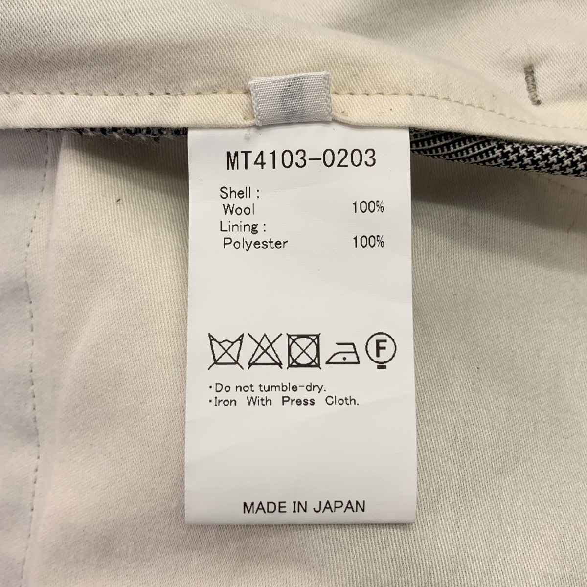 MAATEE&SONS / マーティー&サンズ 永遠 SLACKS グレンチェック スラックスパンツ