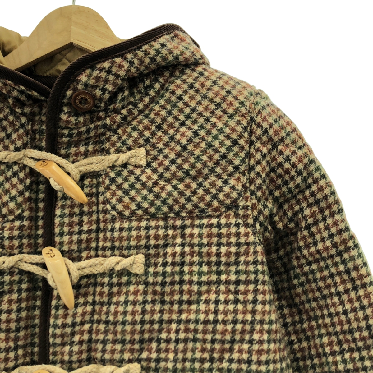 LAVENHAM / ラベンハム ウール キルティング ダッフルコート フーディ