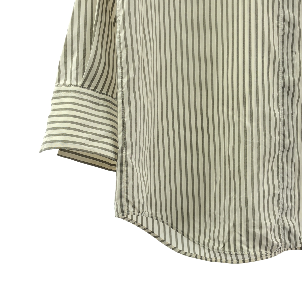 BRUNELLO CUCINELLI / ブルネロクチネリ シルク ストライプ シャツ