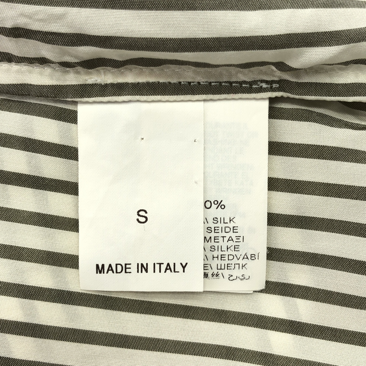 BRUNELLO CUCINELLI / ブルネロクチネリ シルク ストライプ シャツ