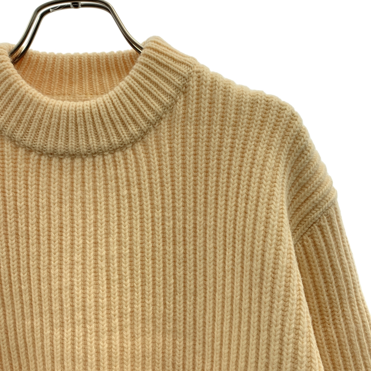 JIL SANDER / ジルサンダー ウール リブ クルーネック ニット
