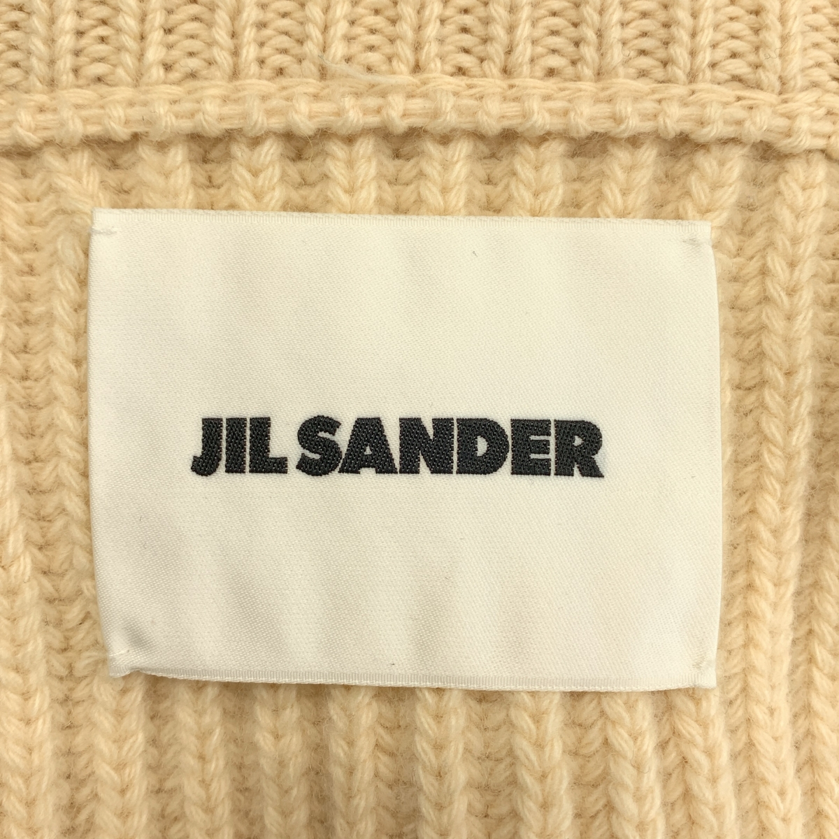 JIL SANDER / ジルサンダー ウール リブ クルーネック ニット