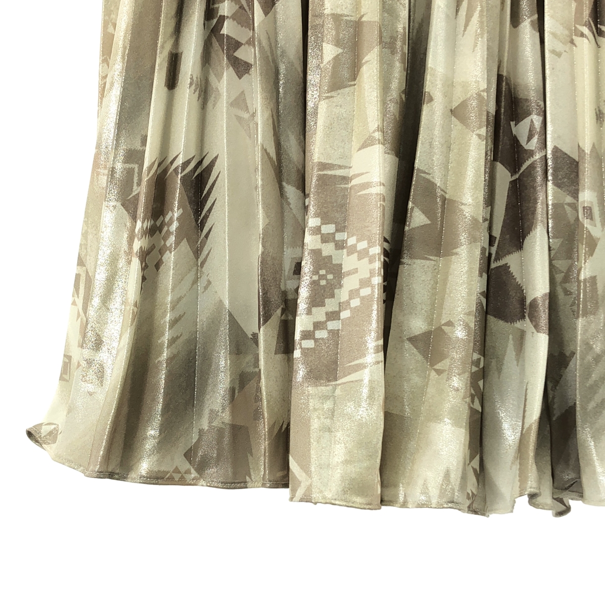 POLO RALPH LAUREN / ポロラルフローレン ネイティブ柄 総柄 プリーツ ロングスカート