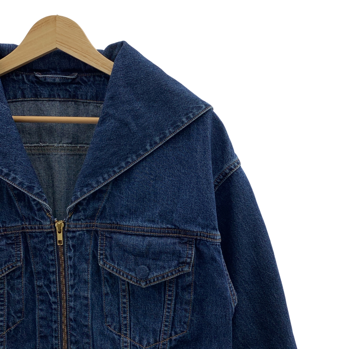 CURRENTAGE / カレンテージ セーラー デニム ジャケット