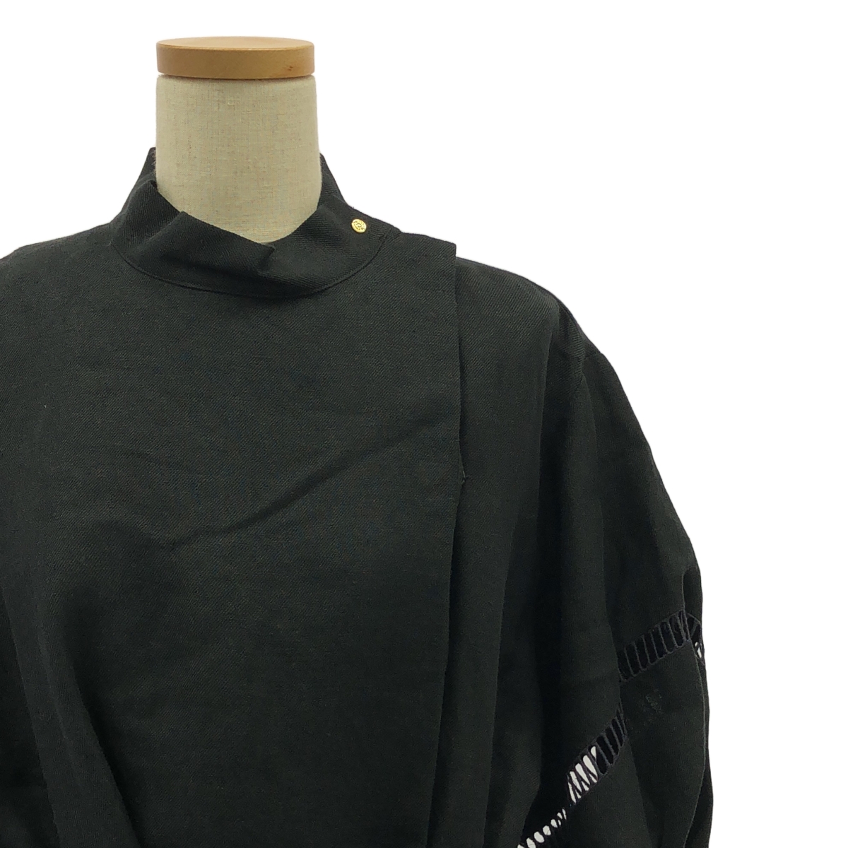 UNION LAUNCH / ユニオンランチ リネン ボリューム袖 ワンピース