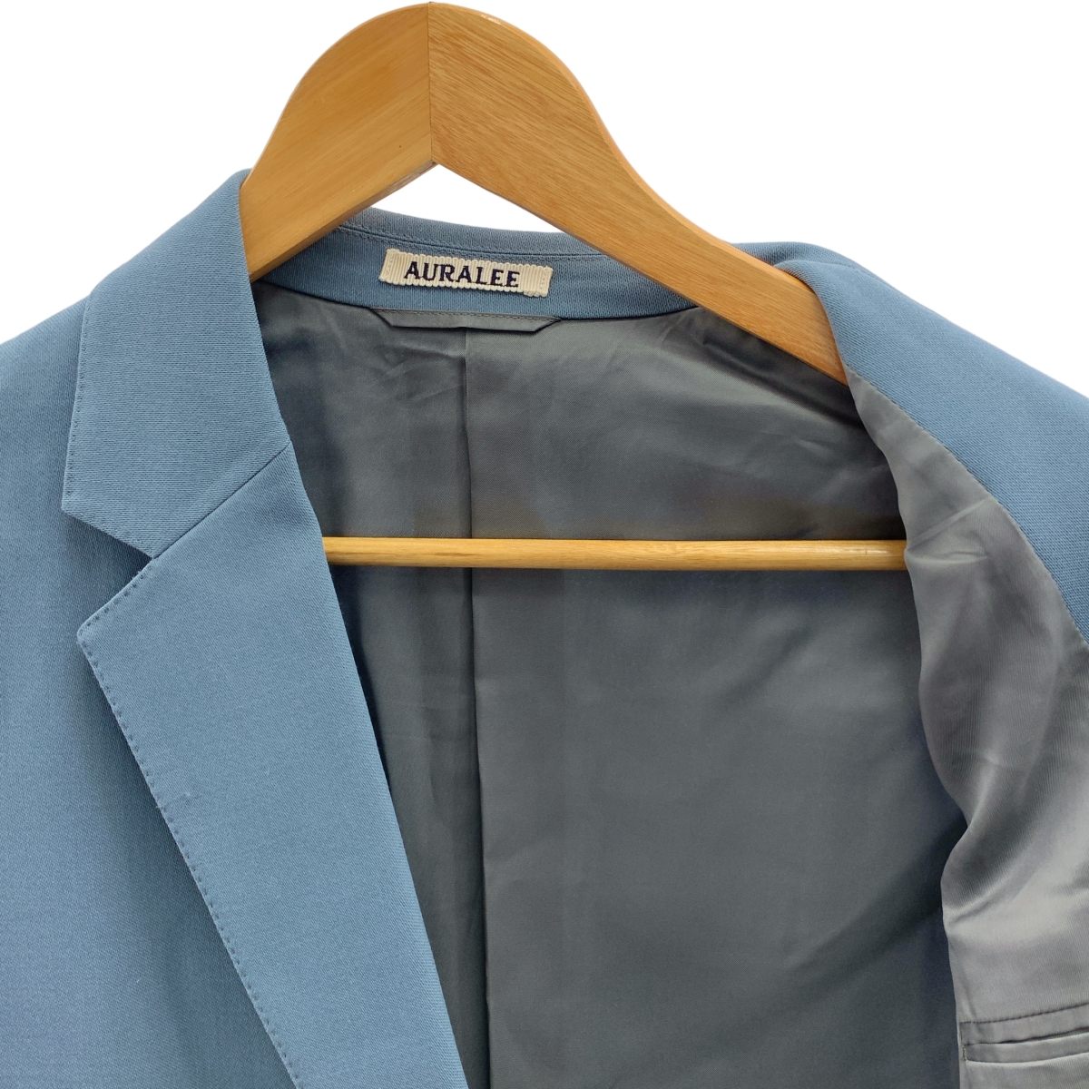 AURALEE / オーラリー HARD TWIST WOOL DOBBY JACKET / シングルブレスト ジャケット / 総裏地