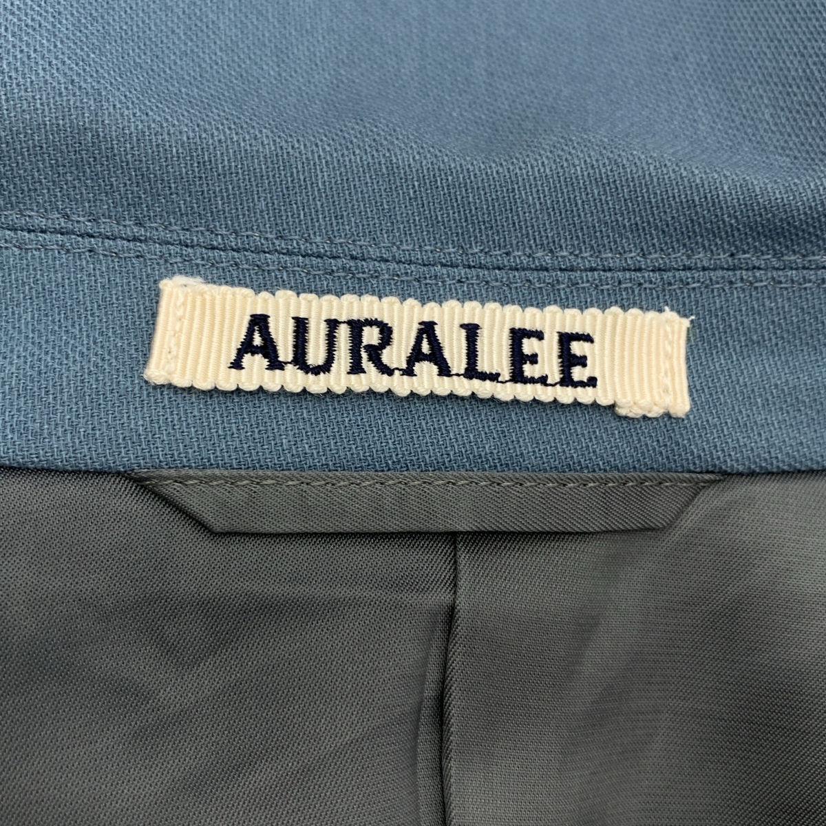 AURALEE / オーラリー HARD TWIST WOOL DOBBY JACKET / シングルブレスト ジャケット / 総裏地