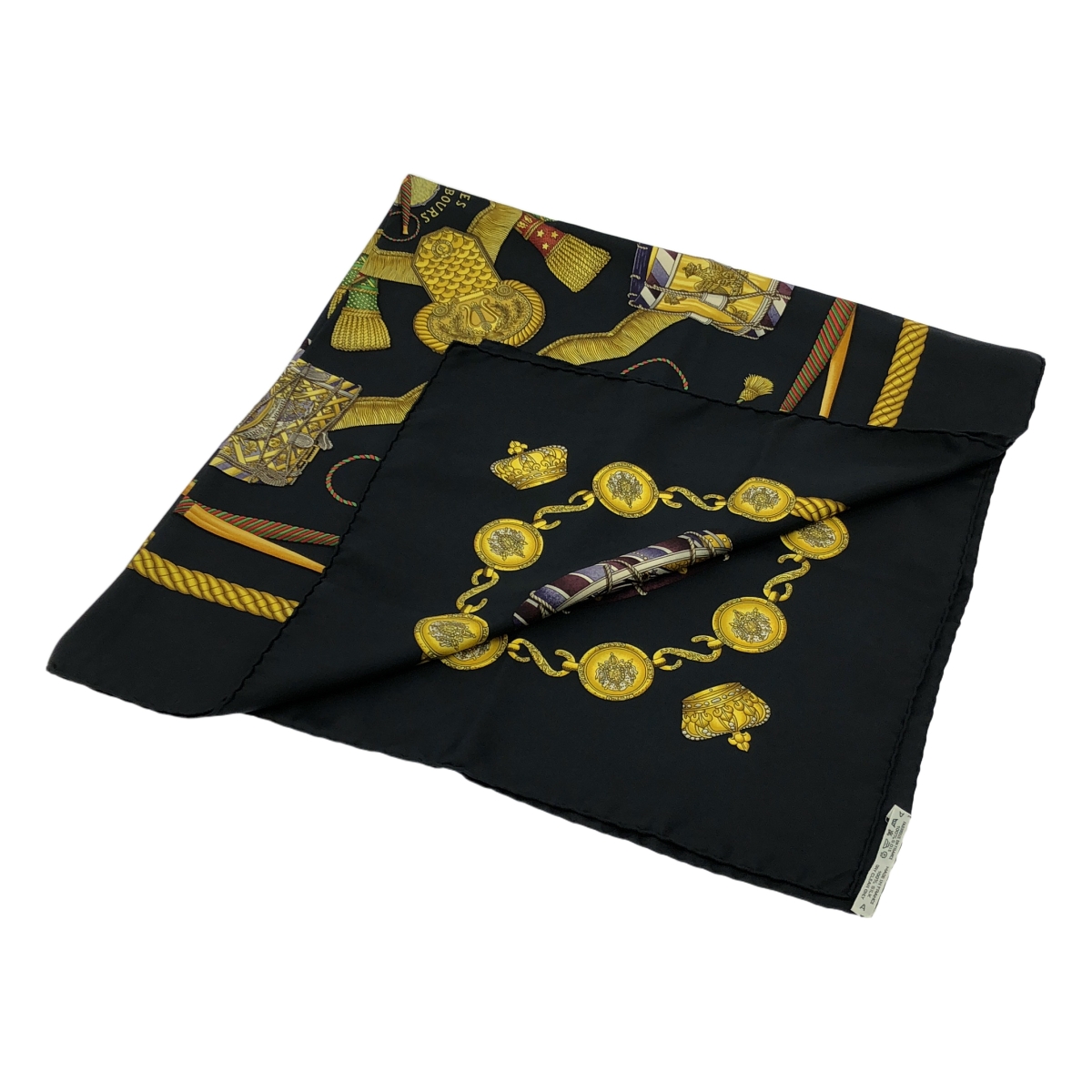 HERMES / エルメス LES TAMBOURS タンブールの太鼓 カレ90 シルク スカーフ