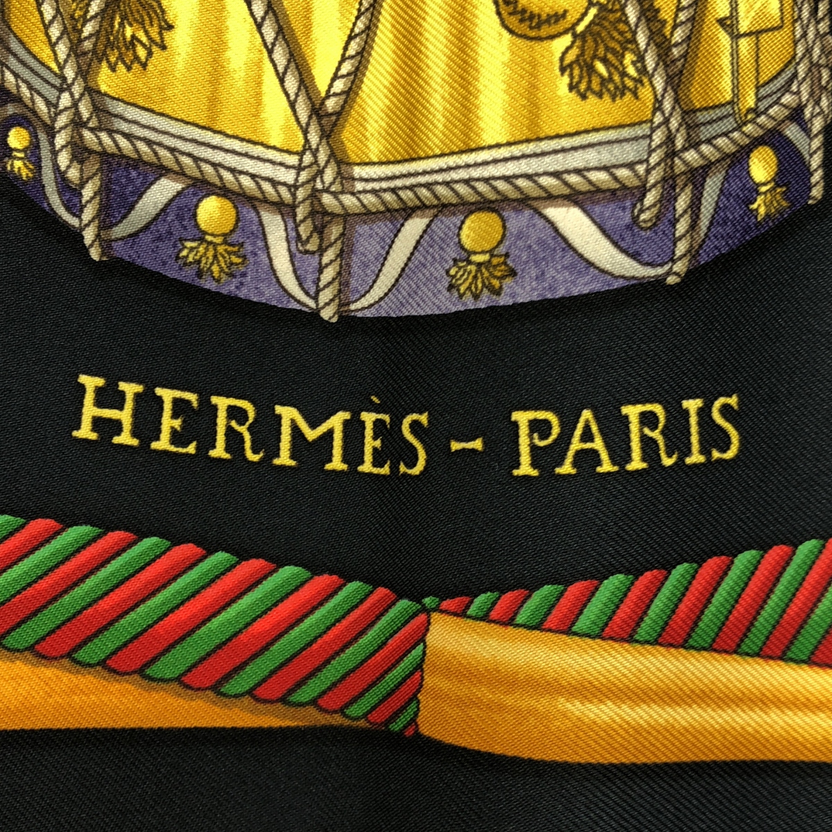 HERMES / エルメス LES TAMBOURS タンブールの太鼓 カレ90 シルク スカーフ