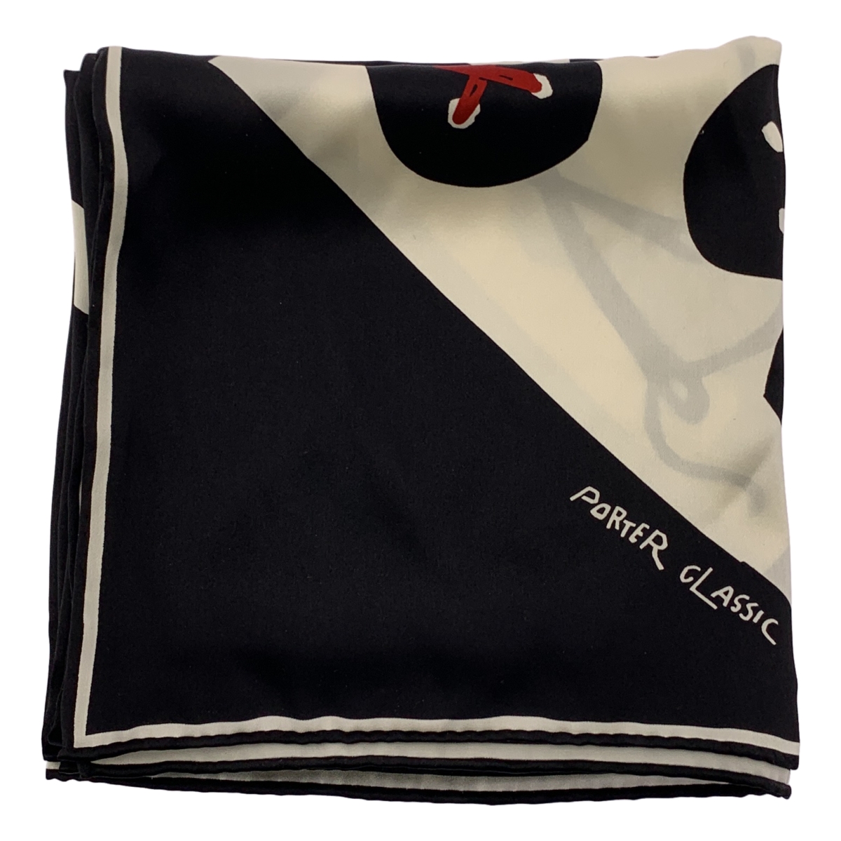 PORTER CLASSIC / ポータークラシック お針子マフィア 総柄 シルク スカーフ