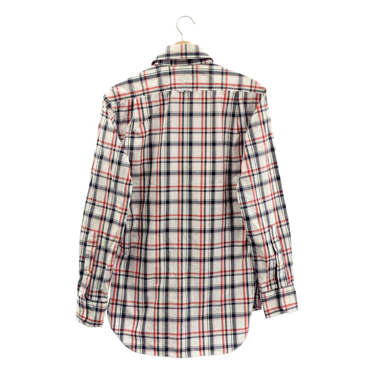 THOM BROWNE / トムブラウン ラウンドカラー チェックシャツ